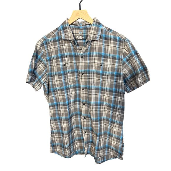 Kuhl Mens Plaid Short Sleeve Button-Up Shirt Size M - Picture 1 of 5